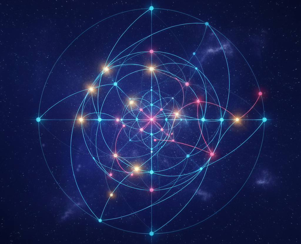 The Woven Map - interconnected astrological geometry